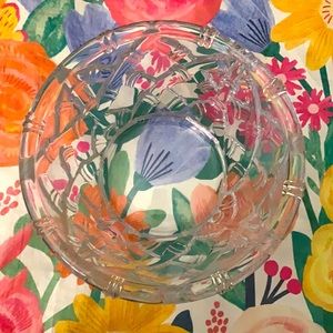 Tiffany&co bamboo 6 inch diameter crystal bowl